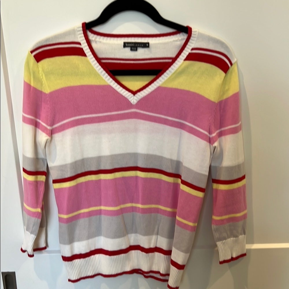 Jones New York Women's Multicolor Striped Sweater